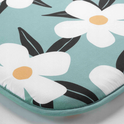 Jastëk karrigje Darcy Cushion, set me 4 copë, 38 x 38 cm, jeshile me lule