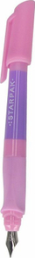 Stilolaps shatërvan Starpak Prime Pastel, ergonomik për fëmijë, me 2 fishekë, rozë vjollcë