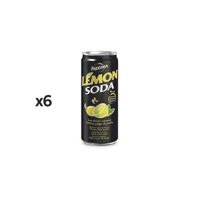 Pije Lemon Soda, Kanaçe, 6 copë x 0.33L (paketë)