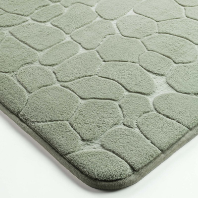 Tapet për banjo Douceur D'intérieur Relief, 50 x 80 cm, jeshile sage