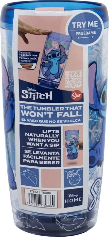 Gotë plastike Stor Stitch, 625 ml, dy shtresa, kundër rrëzimit, shumëngjyrëshe