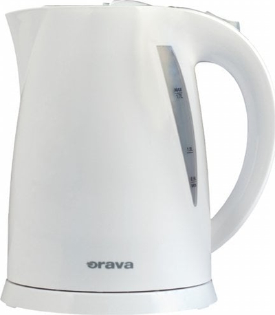 Електричен бокал Orava VK-3117 W, 1.7L, 2000W, бел