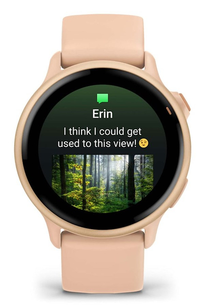 Ora inteligjente Garmin Vivoactive 6, ekran AMOLED, GPS, ngjyrë rozë e çelët