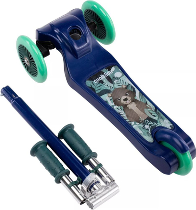 Trotinet për fëmijë CoolSlide Fireman Scooter, 3 rrota, i kaltër