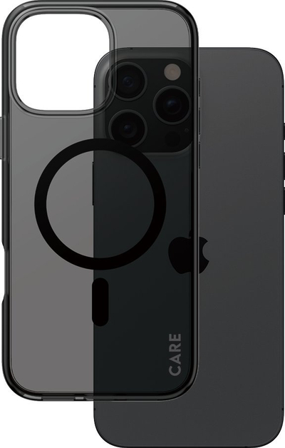 Mbështjellës PanzerGlass 0 CARE Flagship Urban Combat, MagSafe, për iPhone 16 Pro Max, i zi Smokey