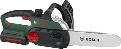 Играчка пила Theo Klein Chainsaw II Bosch, со светла и звуци, на батерии, темно зелена