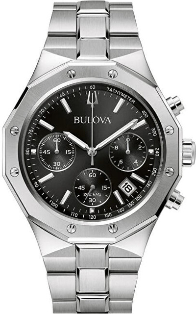Orë dore për burra Bulova Precisionist 96B410, ngjyrë argjendi