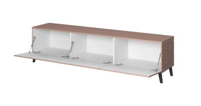 Komodë TV Cama Meble RTV Nova, 186x40x48 cm, rozë mat