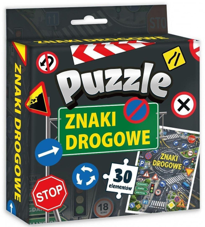 Puzzle Kangur Znaki Drogowe, 30 copë