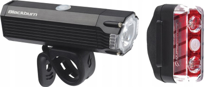 Set drita biçiklete Blackburn Dayblazer, 1000 lumens përpara, 65 lumens mbrapa