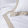 Set shtrati Lauraline Cotton Bedding With Linen Blend, 240x220 cm, pambuk me liri, i bardhë