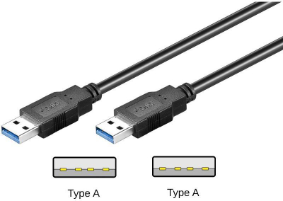 Kabllo USB Goobay 95717, USB 3.0, 1m, e zezë
