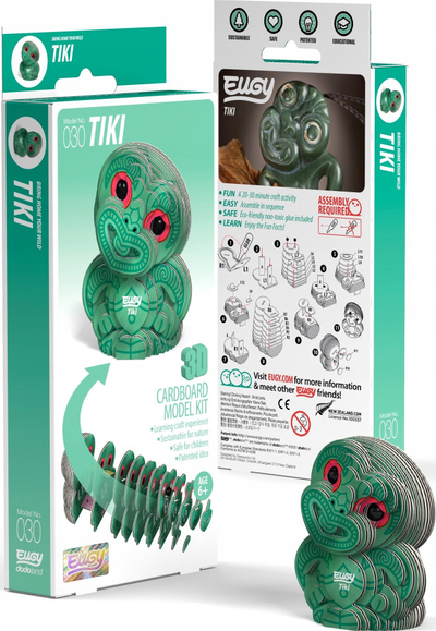 Puzzle 3D Eugy Tiki, 24 pjesë, ekologjik, shumëngjyrësh