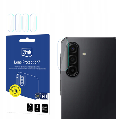 Mbrojtës kamere 3MK Lens Protector për Samsung Galaxy A17 5G, xham mbrojtës, transparent