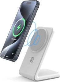 Karikues wireless 2 në 1 Crong Charger, MagSafe për iPhone dhe AirPods, i zi