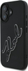 Futrollë Karl Lagerfeld 3D Rubber Signature për iPhone 16 6.1", silikoni, e zezë