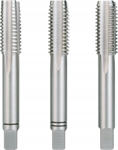 Set çezme filetuese HSSE Co5 M5, 3 copë, metalik