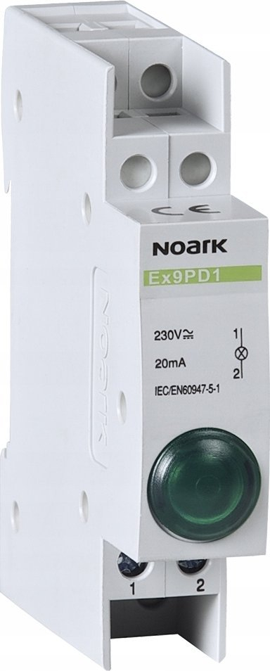 Lampë sinjalizuese NOARK 1P, 230V AC, jeshile