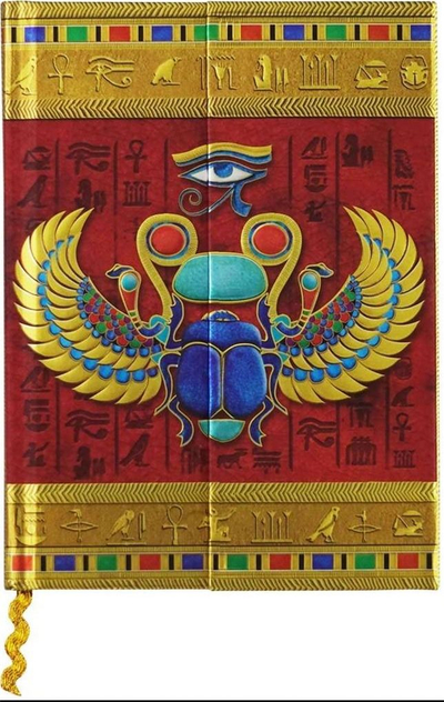 Fletore dekorative Boncahier Egipto 0036-01, 144 faqe, me vija, shumëngjyrëshe
