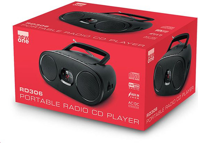 Портабилно радио со CD New One RD-306, FM MW, AUX, црно