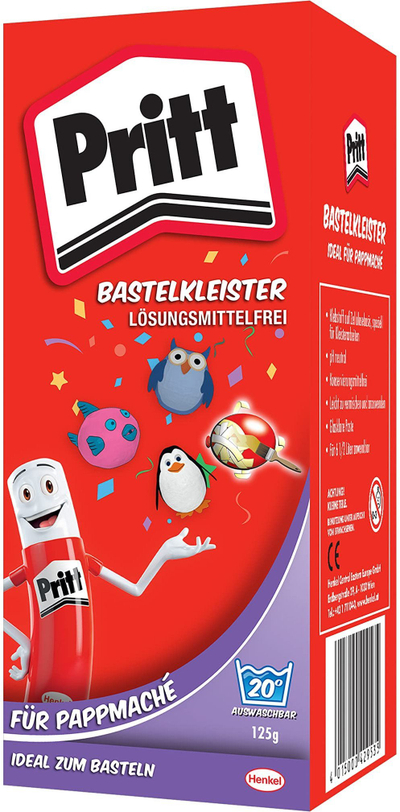 Течен лепак за работи Pritt Craft Paste Papier-mâché, 125g, проѕирен