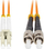 Kabllo fibër optike Lanberg MM ST/UPC LC/UPC, OM2, 5m, portokalli