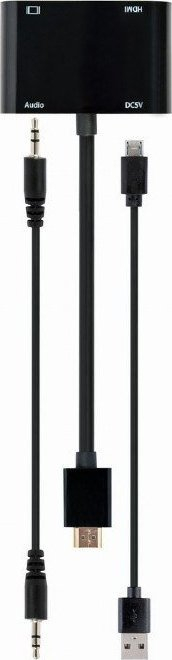 Përshtatës Gembird A-HDMIM-HDMIFVGAF-01 HDMI VGA - A-HDMIM-HDMIFVG, i zi