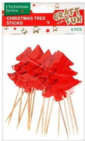Сет за декорација Craft with Fun, 18 хартиени елки, Божиќ