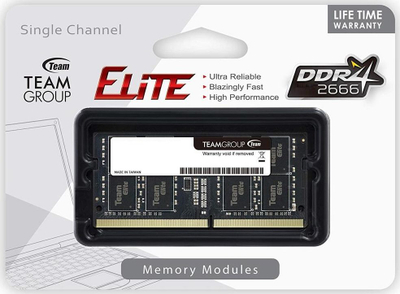 RAM laptopi TeamGroup Elite TED48G2666C19 S01, 8GB, DDR4 2666MHz, SODIMM