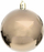 Toptha për zbukurim peme Krishtlindjesh DECORATIVE PLASTIC SAFE BAUBLE, set me 6 copë, 80mm, ngjyrë shampanjë