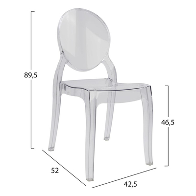 Kolltuk alumini Rachel 63x58x85Hcm (HM6088.02)