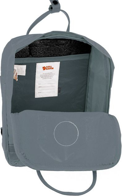 Çantë shpine Fjallraven Kanken, Vinylon, klasike, gri