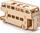 Puzzle druri 3D Nice Idea, model autobuz me dy kate, ngjyrë druri natyrale