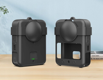 Çantë mbrojtëse PULUZ për DJI Osmo 360, kapak për lente, litar dore, e zezë