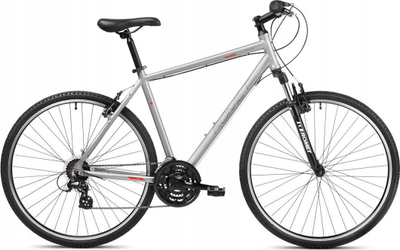Biçikletë cross Romet Orkan M Lite 28" 2023, 21 marshe, kornizë 21", gri grafit me të kuqe