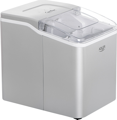 Prodhues akulli Adler Europe, 12kg 24h, depozitë uji 1.5L, argjendtë