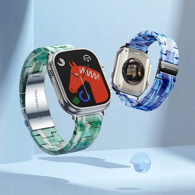 Rrip për orë Apple Forcell F-Design FA04, 42/44/45mm, plastikë rezinë, jeshil mermer