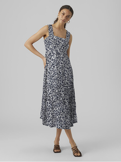 Fustan për femra VERO MODA Menny Smock, i zi/bardhë