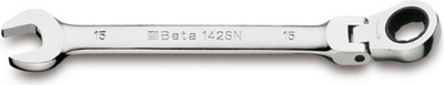 Çelës kombinues Beta 142 SN8, ratchet rrotullues, 8 x 8 mm, metalik