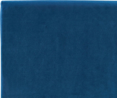 Shtrat Beliani Fitou Velvet, 140 x 200 cm, dopio, blu e errët