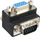 Adapter VGA InLine 37248I, D SUB mashkull në D SUB femër, 90°, i zi