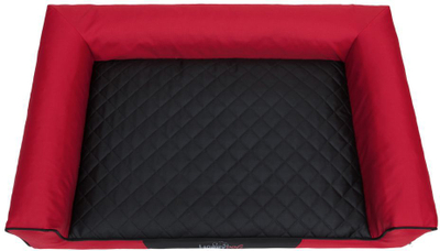 Shtrat për qen Hobbydog Bed Victoria XL, material Codura, dyshek me shkumë, i kuq me dyshek të zi