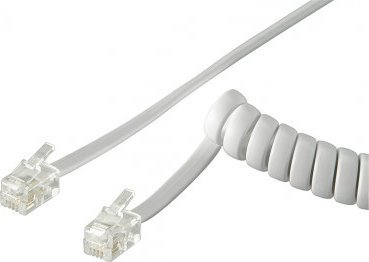 Kabllo kufjesh Wentronic Goobay 50246, RJ10 në RJ10, 2 m, e bardhë