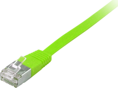 Kabllo rrjeti Equip Cat.6A U/FTP Flat Patch, 0.5m, jeshile