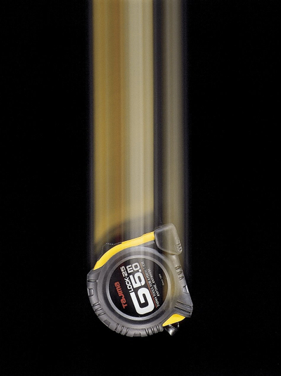 Metër matës Tajima LOCK 25 G7, 7 m, çelik, i verdhë e zi