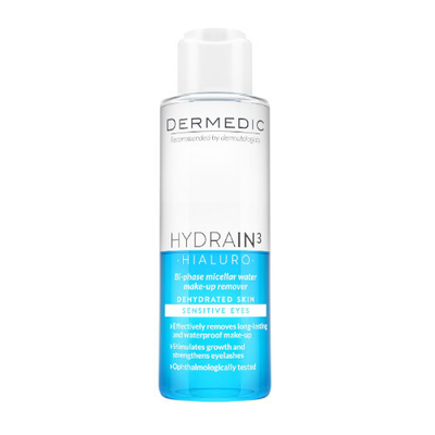 Ujë micelar për largim të grimit Dermedic Hydrain3 Two-Phase, 115 ml