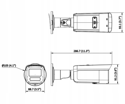 IP камера Hikvision DS-2CD2T63G2-4LI, 2.8 mm, 3200 x 1800, бела