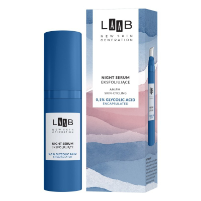 Serum nate për fytyrë AA LAAB, 01% glycolic acid, 30ml