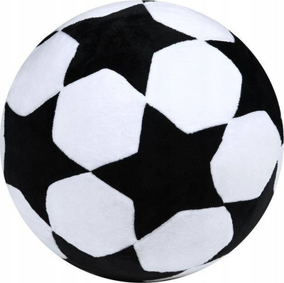 Декоративна перница MARACANA топка, дијаметар 25 cm, црно-бела