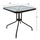 Tavolinë kopshti katrore FIGO, metal + xham, 70×70×72 cm (HM5036.02), kaftë